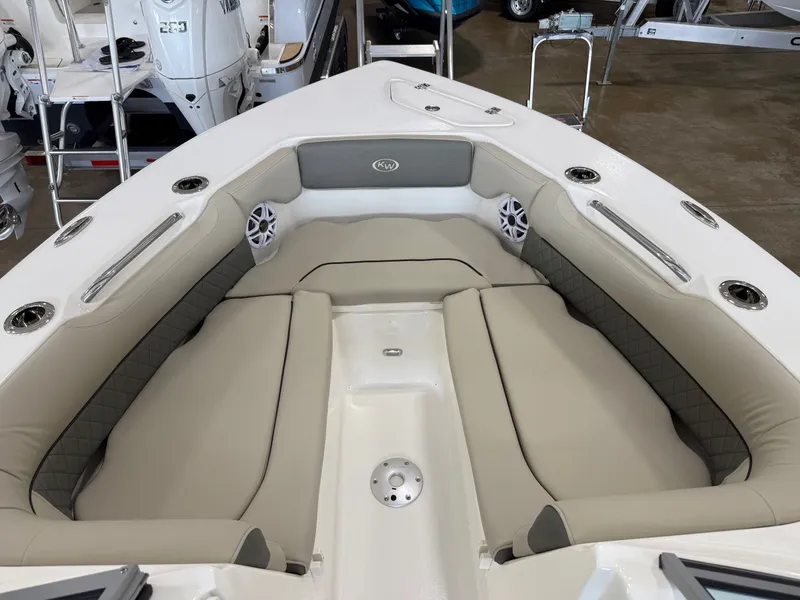 Slide: The Image of Interior view of Key West 239 DFS boat, model year 2026. - 13