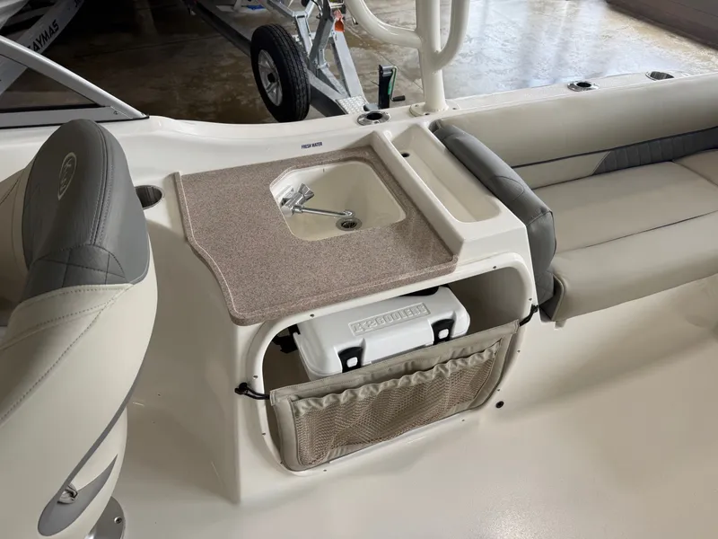 Slide: The Image of Interior of Key West 239 DFS boat, model year 2026. - 3