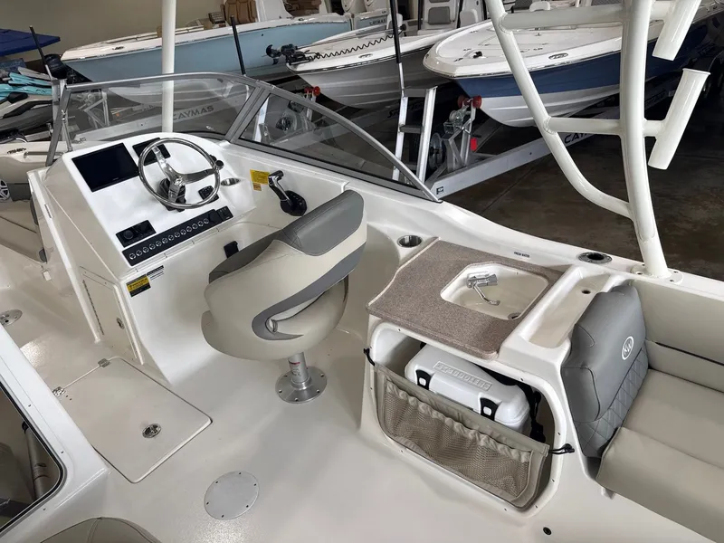 Slide: The Image of Interior of a 2026 Key West 239 DFS boat. - 7