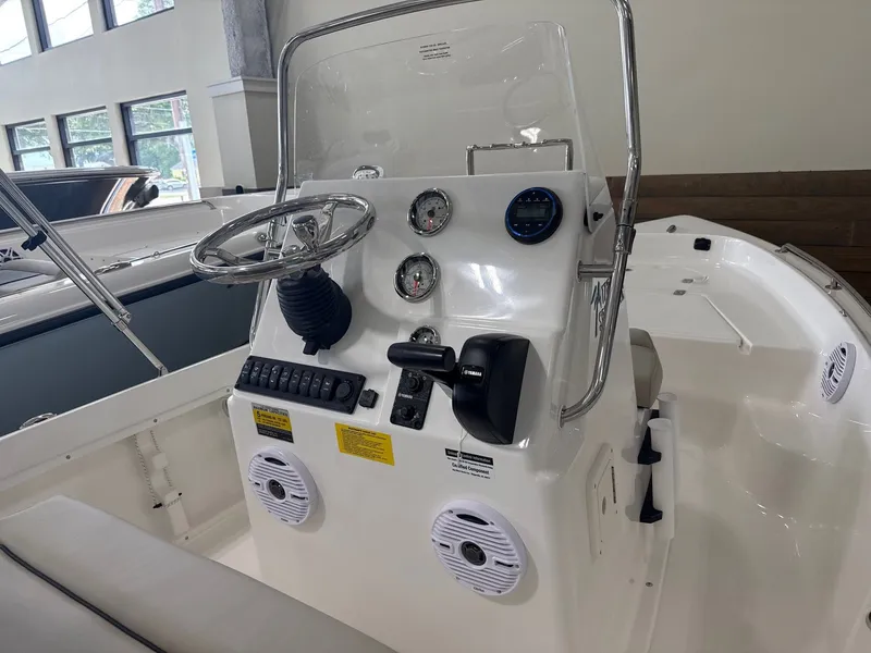 Slide: The Image of Interior view of 2026 Key West 1720 Center Console boat. - 2