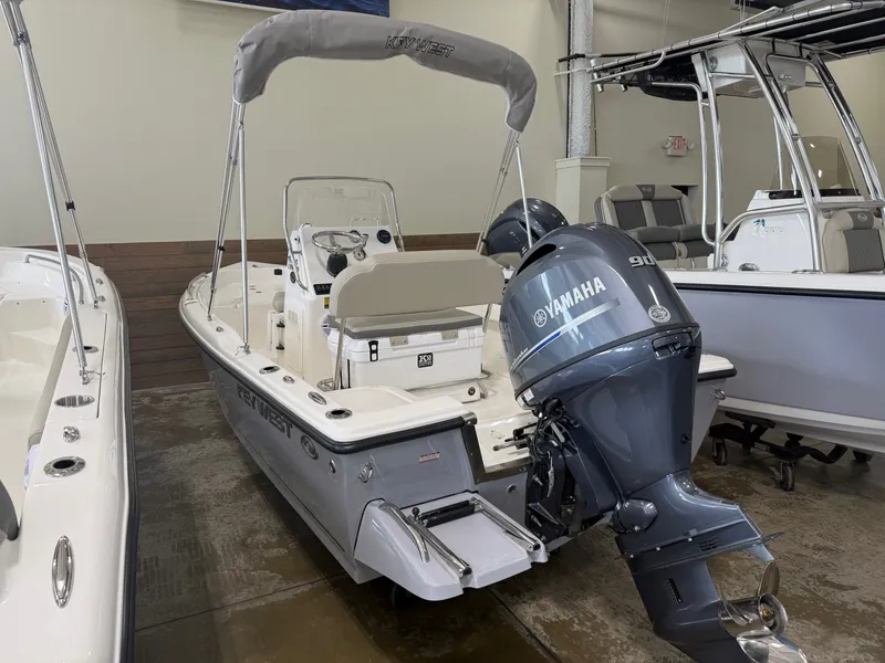 Slide: The Image of 2026 Key West 1720 Center Console boat with Yamaha engine. - 4