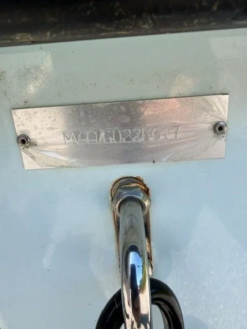 Slide: The Image of Maverick Mirage 18 HPX-V 2017 serial number plate on boat hull. - 4