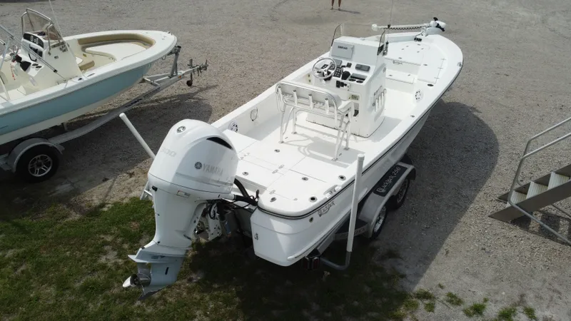 Slide: The Image of 2017 Black Jack 256 boat with Yamaha engine on trailer. - 5