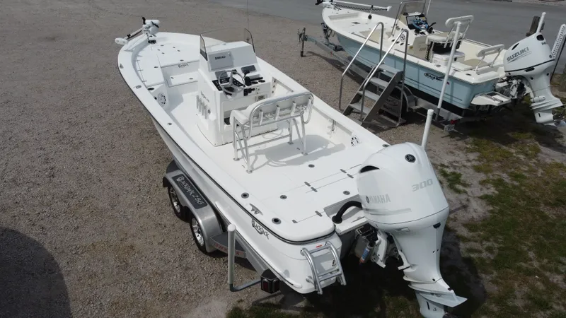 Slide: The Image of 2017 Black Jack 256 boat with Yamaha 300 engine on trailer. - 6