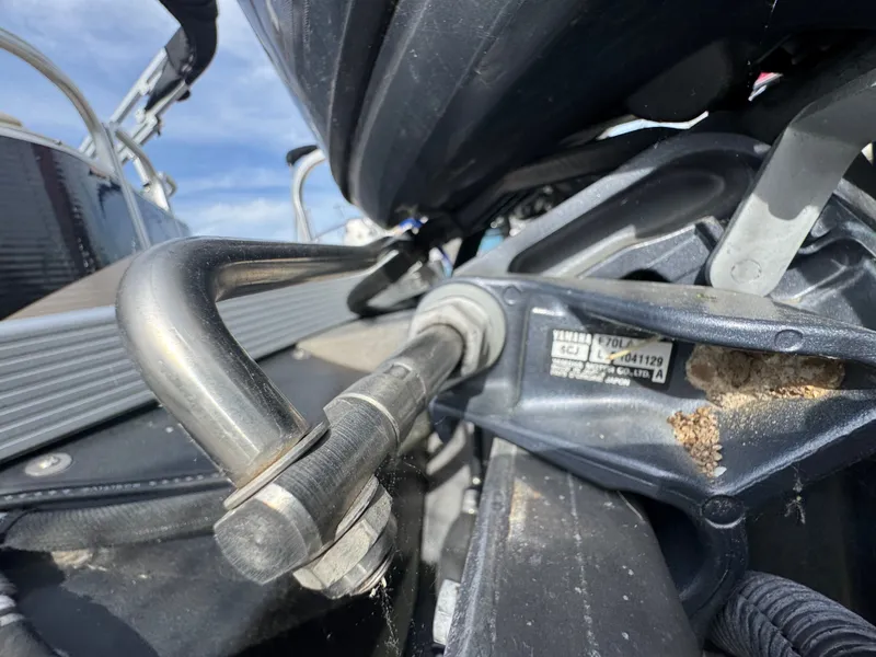 Slide: The Image of Close-up of a 2014 Bennington 20SLM boat detail. - 16