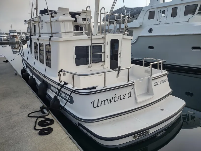 Slide: The Image of 2005 Nordic Tug 32 docked in San Francisco harbor. - 4