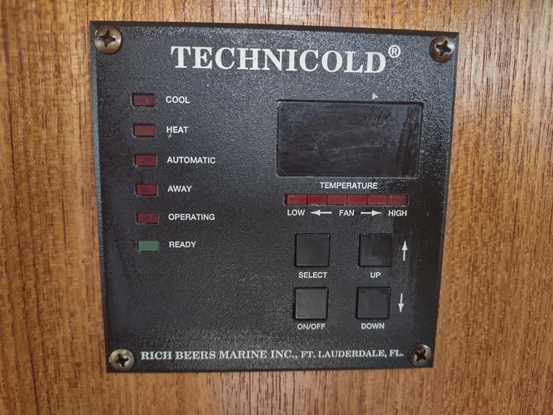 Slide: The Image of Technicold control panel on 2005 Nordic Tug 32. - 47