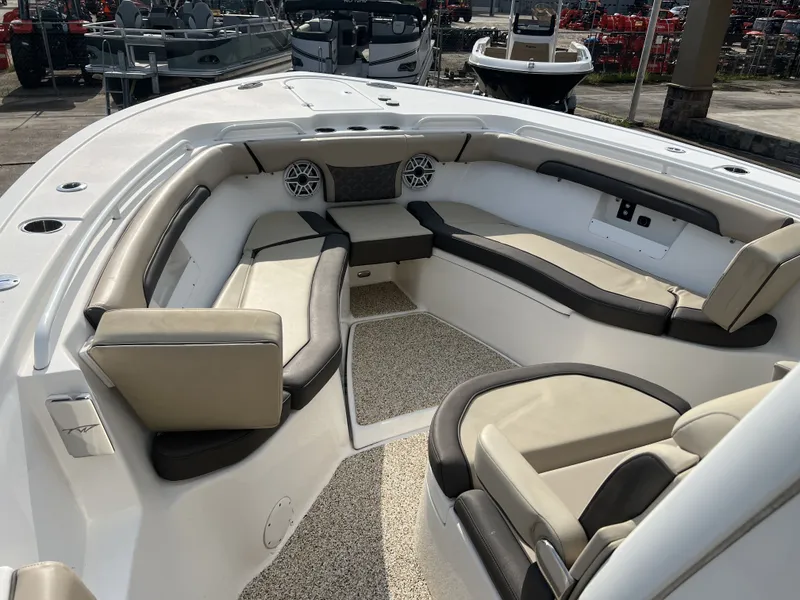 Slide: The Image of Interior view of 2021 Tidewater 292 CC Adventure boat. - 12