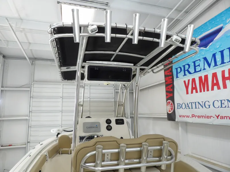 Slide: The Image of 2016 Key West 219 FS boat with Garmin system in showroom. - 9