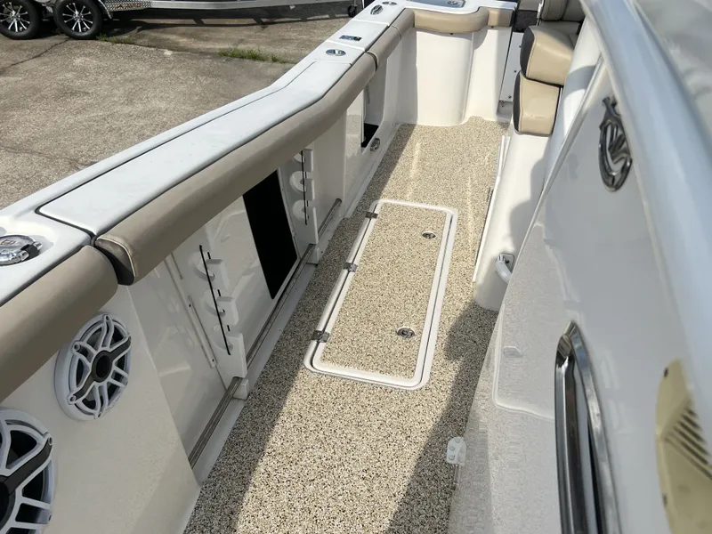 Slide: The Image of Interior view of 2021 Tidewater 292 CC Adventure boat. - 41
