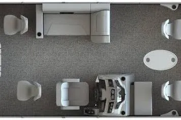 Slide: The Image of 2019 SunChaser Geneva Cruise 20 4.0 Fish boat interior layout, top view. - 5