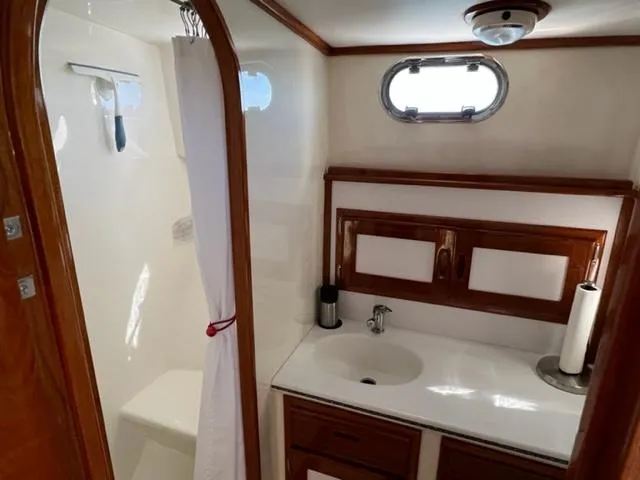 Slide: The Image of Interior view of Duffy 35 Hardtop Cruiser 2000 bathroom. - 22