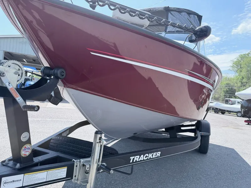 Slide: The Image of 2017 Tracker Targa V-18 Combo boat on trailer. - 35