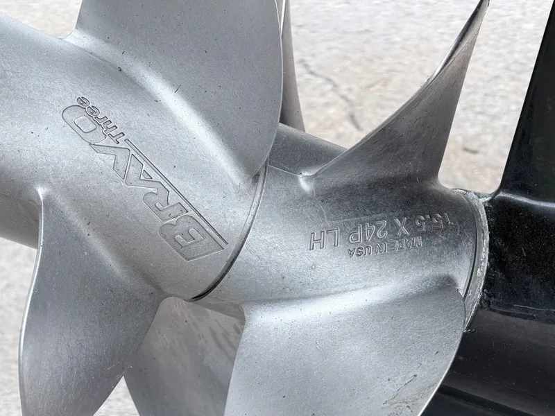 Slide: The Image of Close-up of a Bravo Three propeller, Monterey M-20 2020. - 27