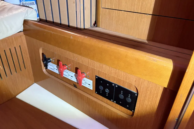 Slide: The Image of Control panel on a 2010 Beneteau Oceanis 37 sailboat interior. - 77