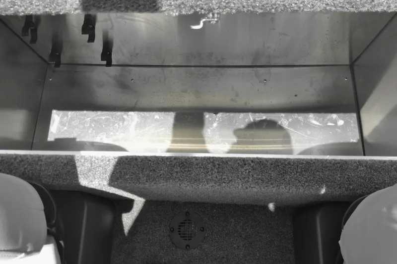 Slide: The Image of Interior view of 2026 Tracker Bass Tracker Classic XL boat compartment. - 13