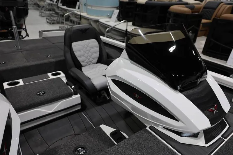 Slide: The Image of 2026 Vexus AVX 2100 boat interior with sleek design and modern seating. - 13