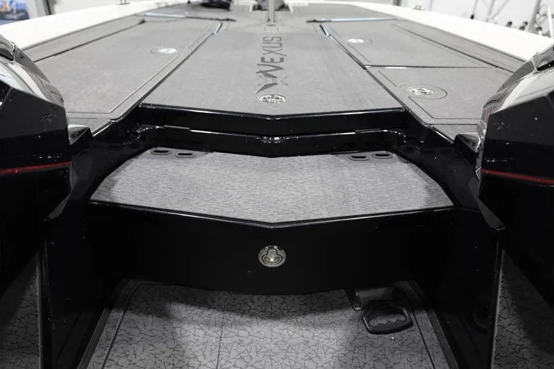 Slide: The Image of 2026 Vexus VXs21 boat deck with sleek design and storage compartments. - 26