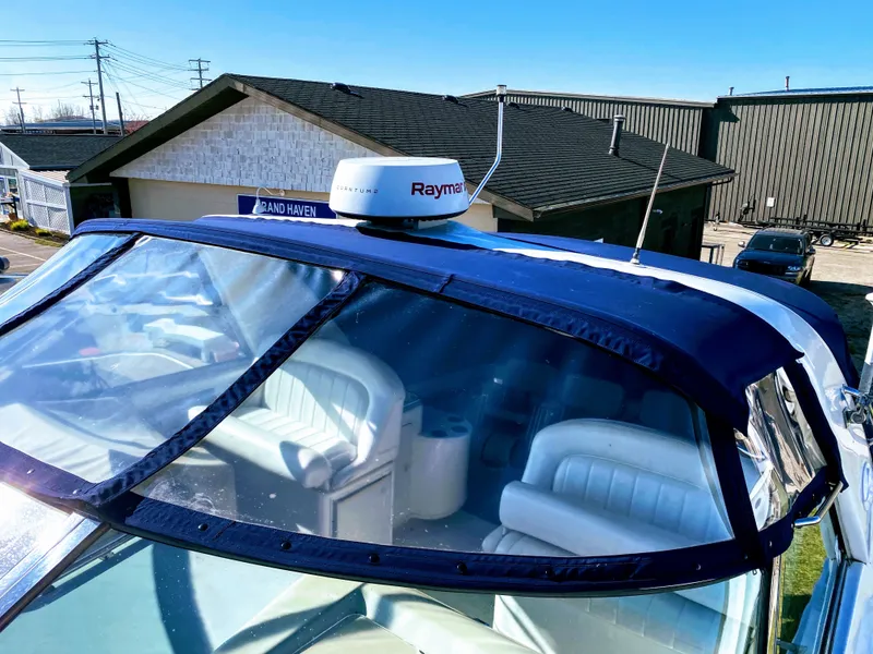 Slide: The Image of 1999 Sea Ray 370 Express Cruiser with Raymarine radar. - 5