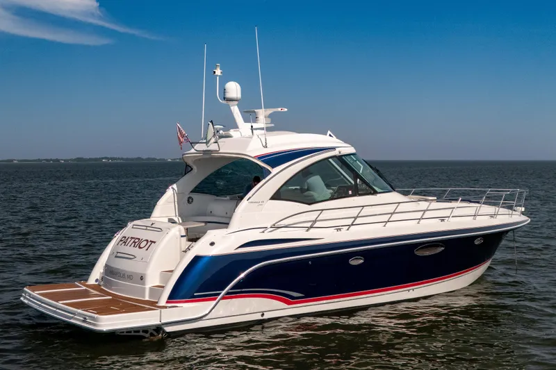 The Image of 2010 Formula 45 Yacht on open water, featuring sleek design and modern amenities. - 0