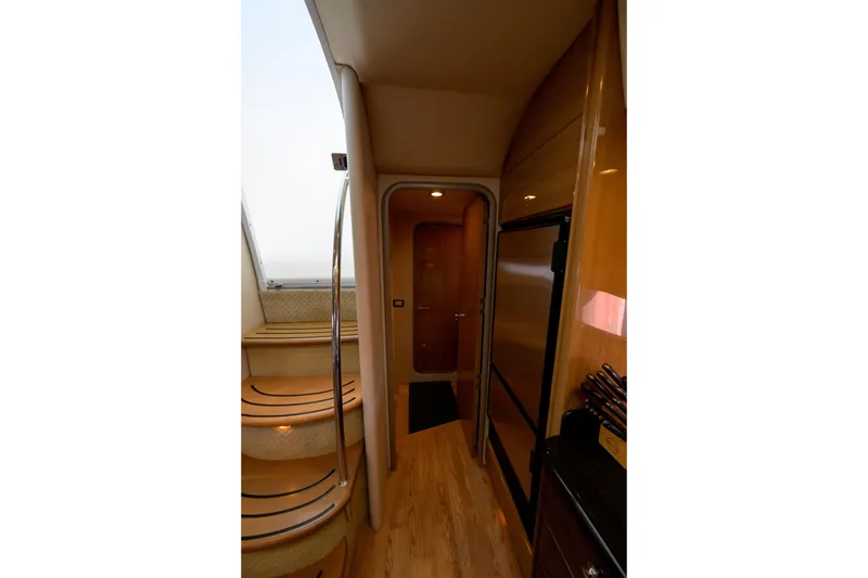 Slide: The Image of Interior of 2010 Formula 45 Yacht with wooden flooring and modern design. - 22