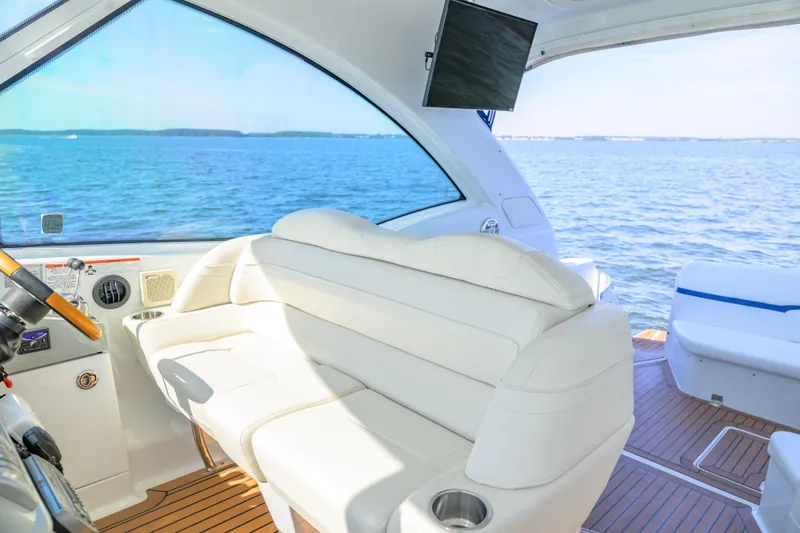 Slide: The Image of Luxurious interior of 2010 Formula 45 Yacht with ocean view and comfortable seating. - 5