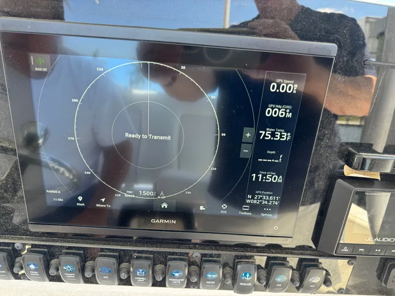 Slide: The Image of Garmin display on Sea Hunt Gamefish 25 boat, 2024 model. - 31