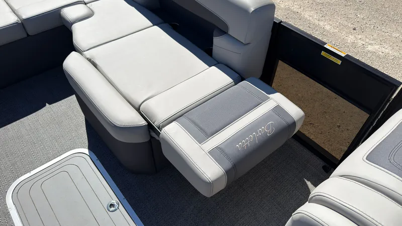 Slide: The Image of Barletta C22U 2025 boat interior with gray upholstery. - 17