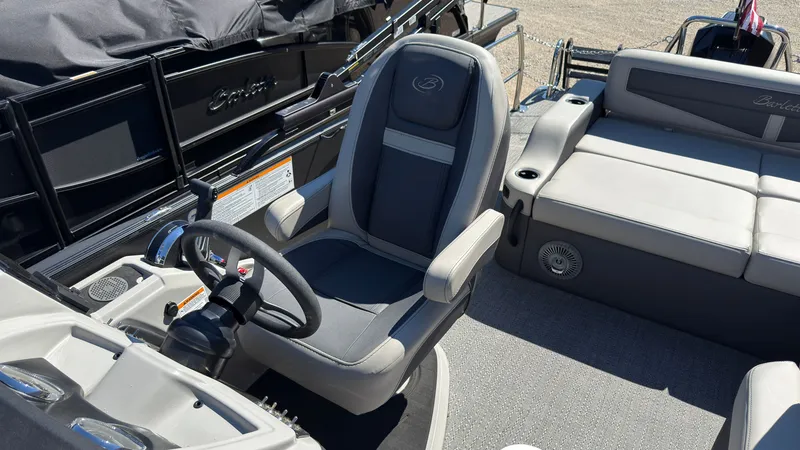 Slide: The Image of Interior of a 2025 Barletta C22U pontoon boat. - 18