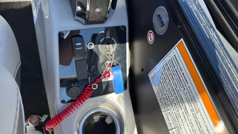 Slide: The Image of Dashboard of a 2025 Barletta C22U boat. - 24