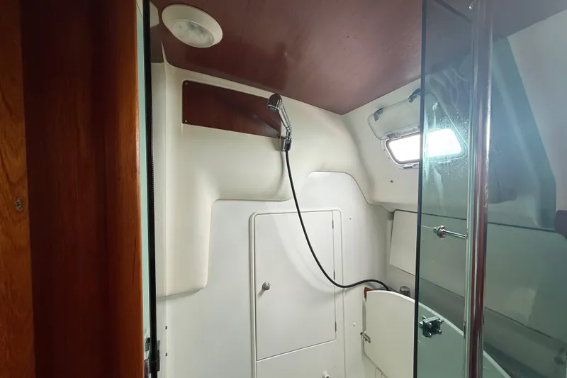 Slide: The Image of Interior shower area of a 2003 Jeanneau Sun Odyssey 37 sailboat. - 84