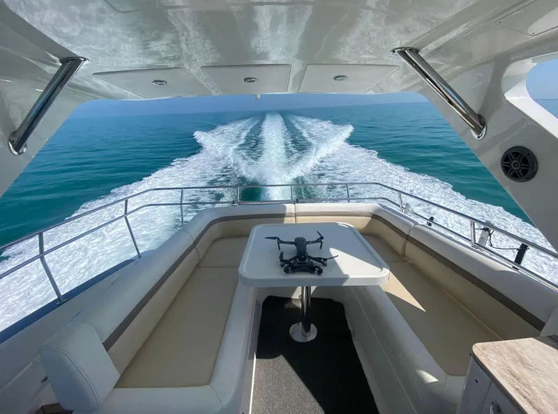 Slide: The Image of Luxurious Sea Ray 510 Fly deck with ocean view, 2015 model. - 22