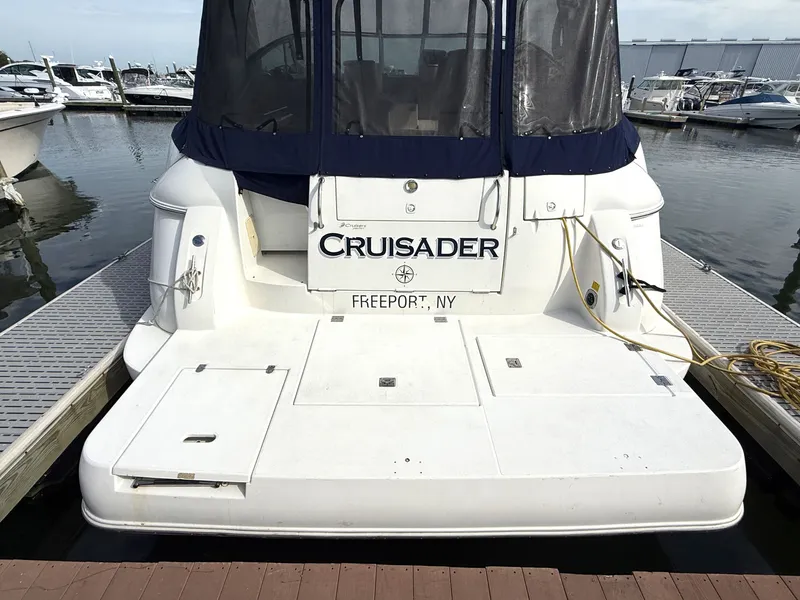Slide: The Image of 2003 Cruisers Yachts 3772 Express docked in Freeport, NY. - 1