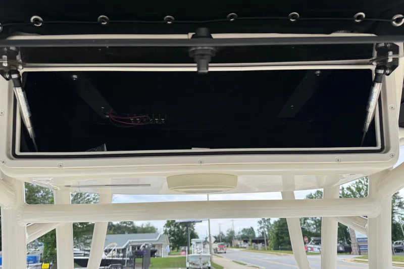 Slide: The Image of Open storage compartment on 2020 Carolina Skiff 21 LS boat. - 50