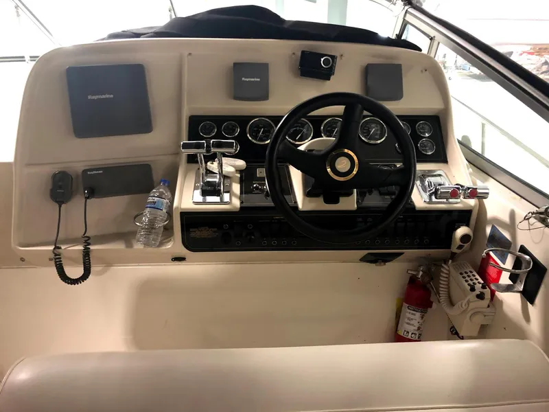 Slide: The Image of Helm of the 2000 Cruisers Yachts 3575 Express. - 18