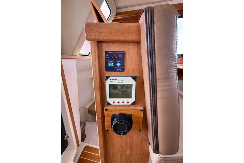 Slide: The Image of Control panel of 2020 Ranger Tugs R-31 CB boat interior. - 52