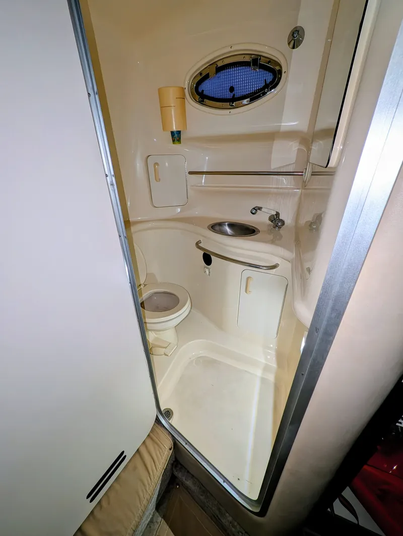Slide: The Image of Bathroom of 1995 Sea Ray Sundancer 330 yacht. - 11