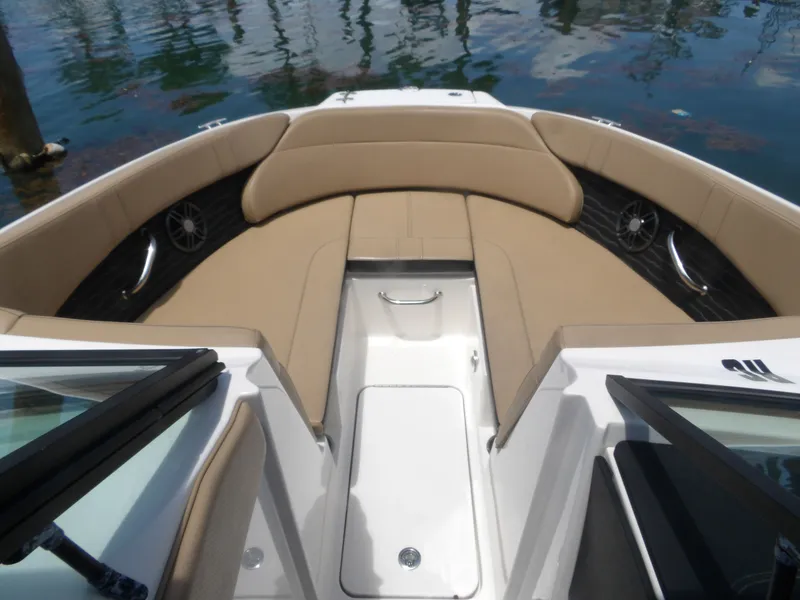 Slide: The Image of Interior of the 2024 Sea Ray SPX 230 boat. - 12