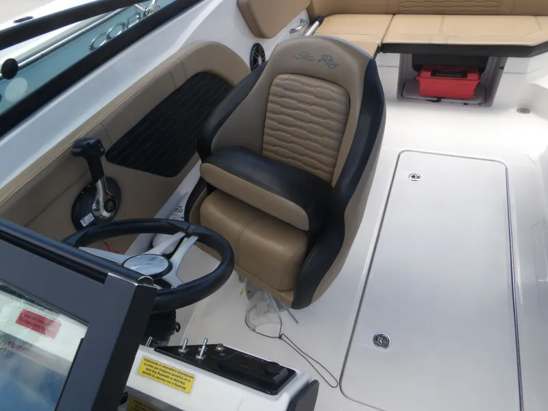 Slide: The Image of Interior of the 2024 Sea Ray SPX 230 boat. - 20