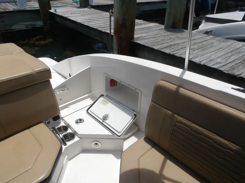 Slide: The Image of Interior of 2024 Sea Ray SPX 230 boat. - 22