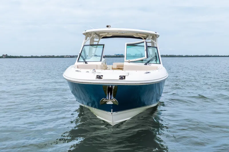 Slide: The Image of Manufacturer Provided Image: Top view layout of 2017 Boston Whaler 320 Vantage boat. - 12