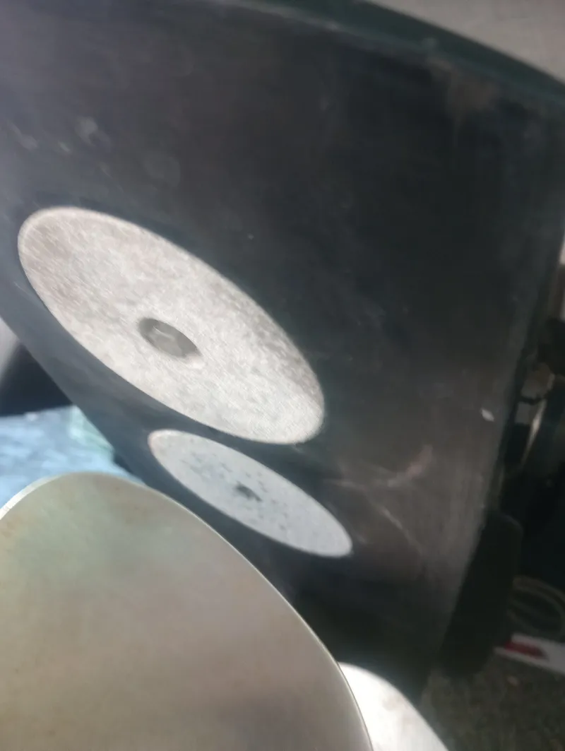 Slide: The Image of Close-up of a 2013 Four Winns H260 boat propeller. - 11
