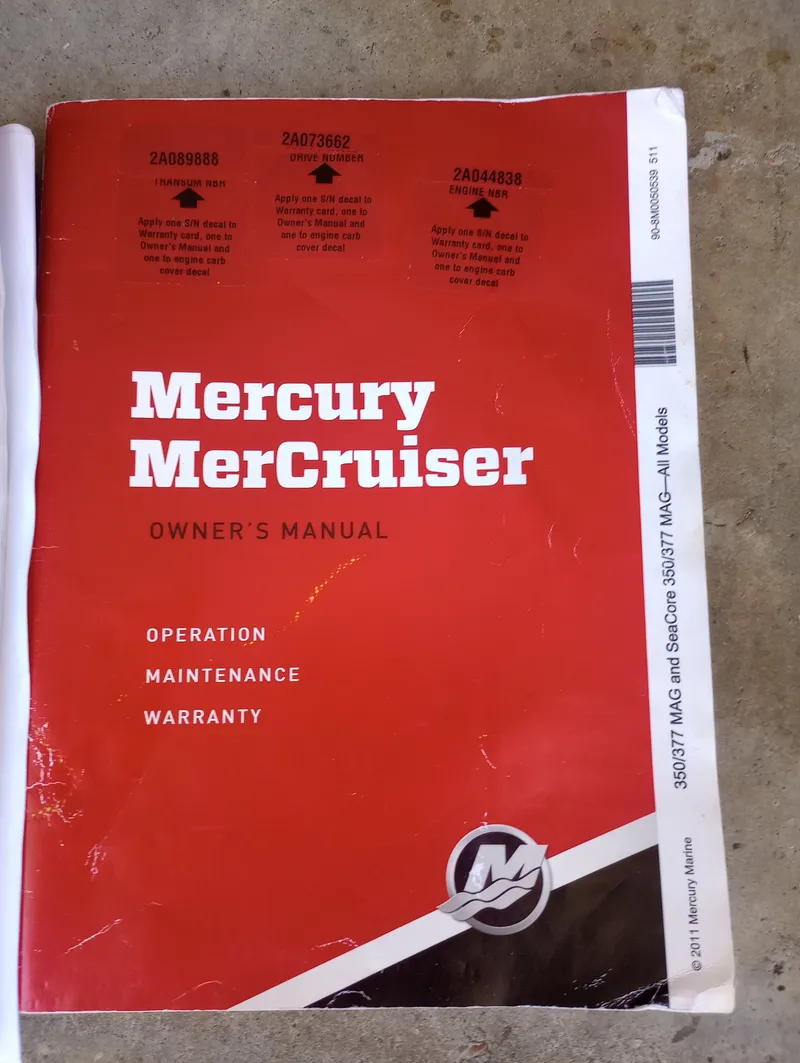 Slide: The Image of Mercury MerCruiser owner's manual for Four Winns H260 2013. - 44