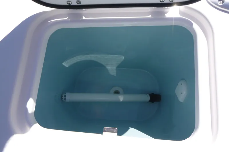 Slide: The Image of Open compartment of 2026 Solara S-250 DC boat, showcasing interior design. - 36
