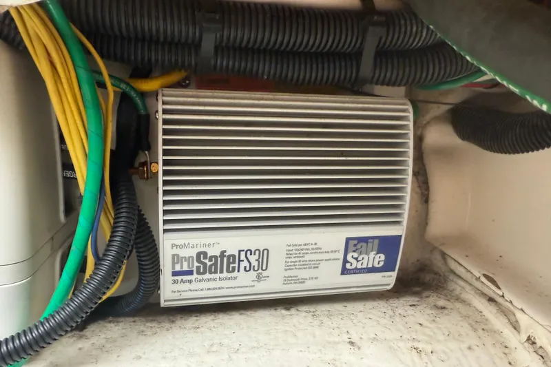 Slide: The Image of ProMariner ProSafe FS30 galvanic isolator in 2022 Cutwater C-24 Coupe boat. - 55