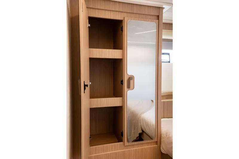 Slide: The Image of Wooden wardrobe with mirror door in Prestige F4.9, 2025 model. - 39