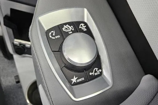 Slide: The Image of Control panel of 2026 MasterCraft XT24 boat with various function buttons. - 10
