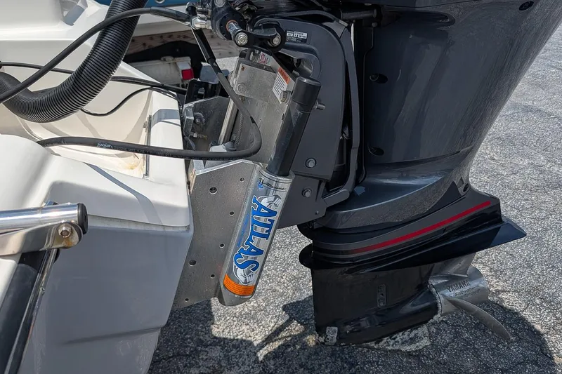 Slide: The Image of 2024 Key West 239 FS boat motor with Atlas hydraulic jack plate. - 6