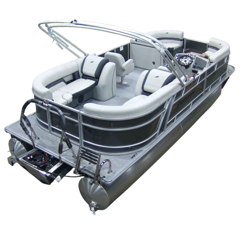 Slide: The Image of 2026 Starcraft EX-22 R pontoon boat with luxurious interior. - 3