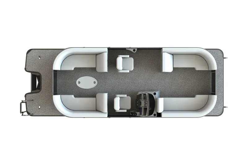 Slide: The Image of Manufacturer Provided Image: Aerial view of 2025 Sylvan Mirage X X5 pontoon boat. - 22